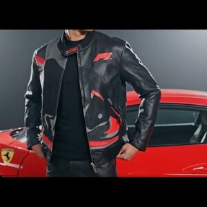 🏁 HUGO x Red Bull Racing F1 Leather Jacket (Limited Edition) 🚩🚨 ( M, L , 2XL)